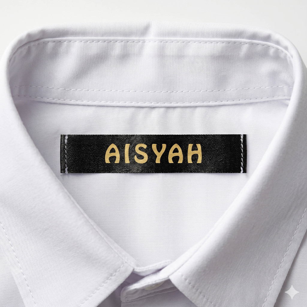 Label Nama Anak Sendiri Label Baju Pesantren Seragam