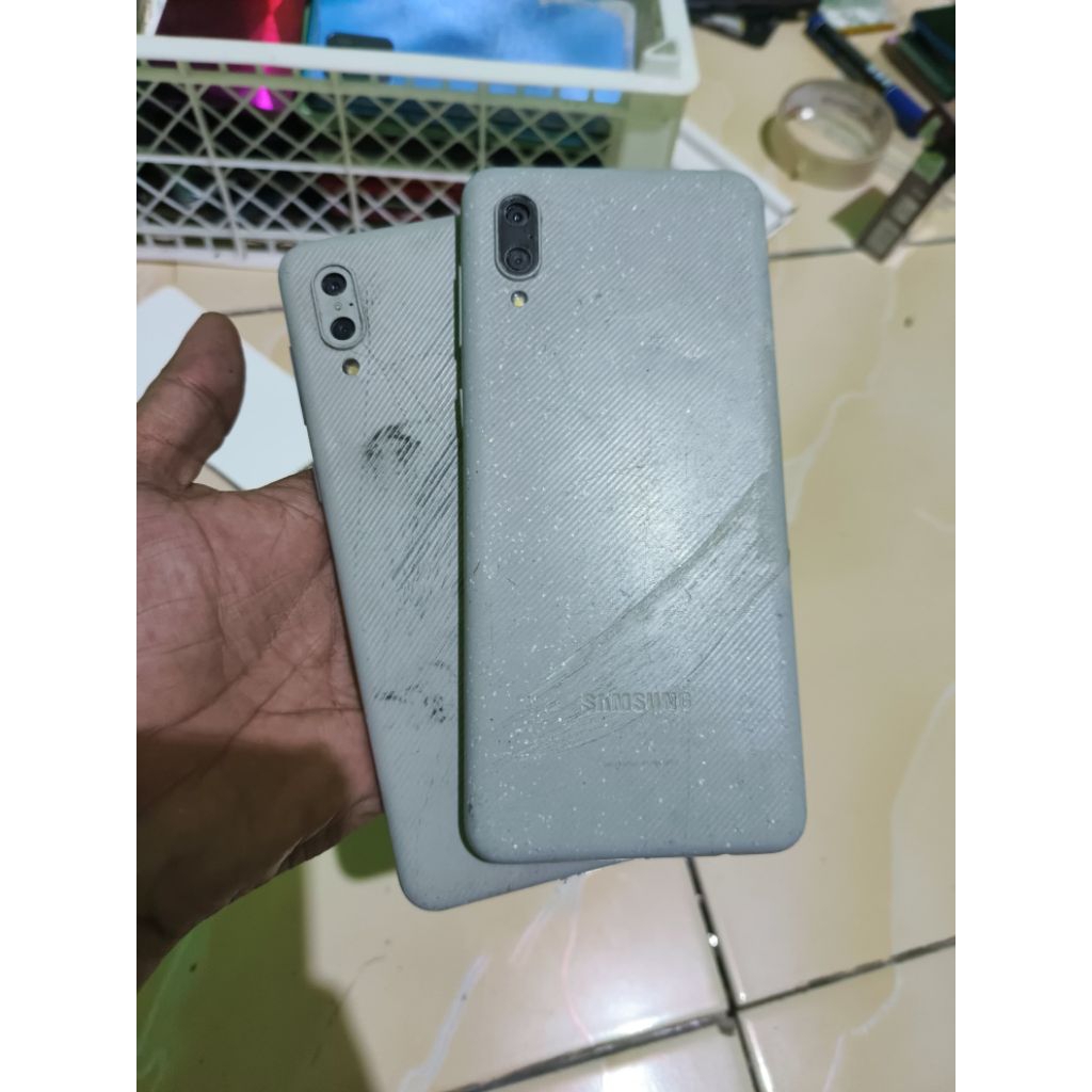 mesin Samsung A02 Normal 3+32 minus lcd Tested