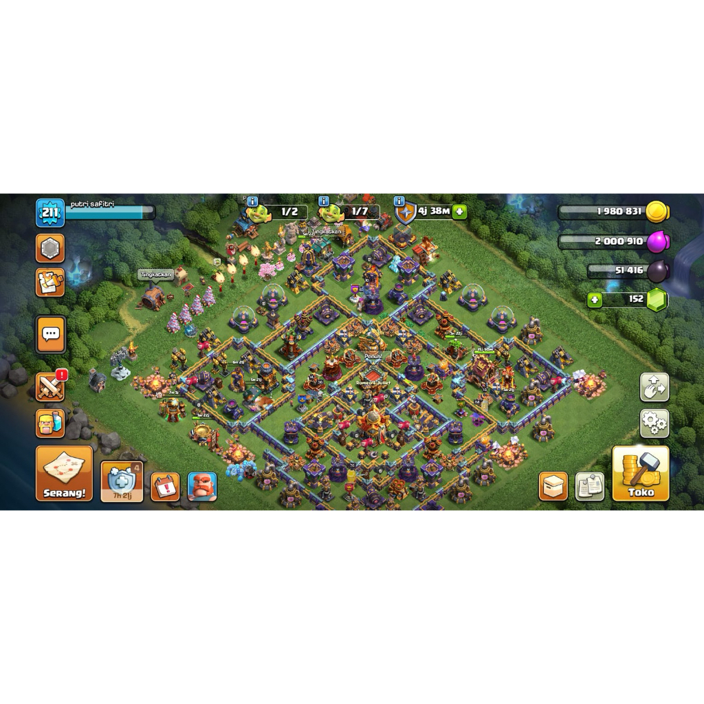akun COC TH 16