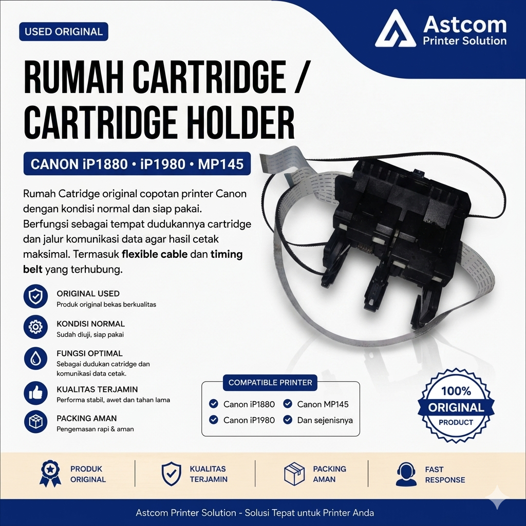 Rumah Cartridge Canon iP1880 iP1980 MP145 Dudukan Cartridge Original Used