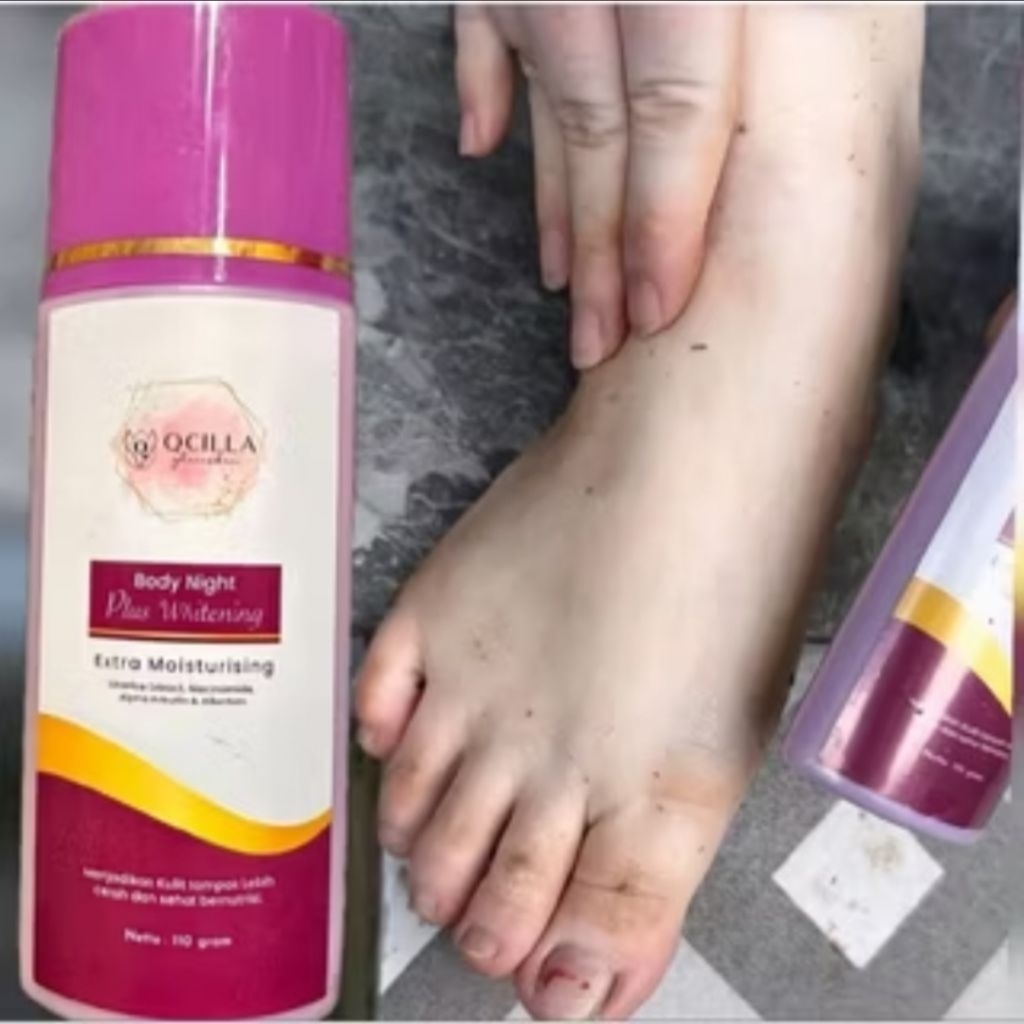 Qcilla ungu hb tripledosting lotion kelupas bpom original