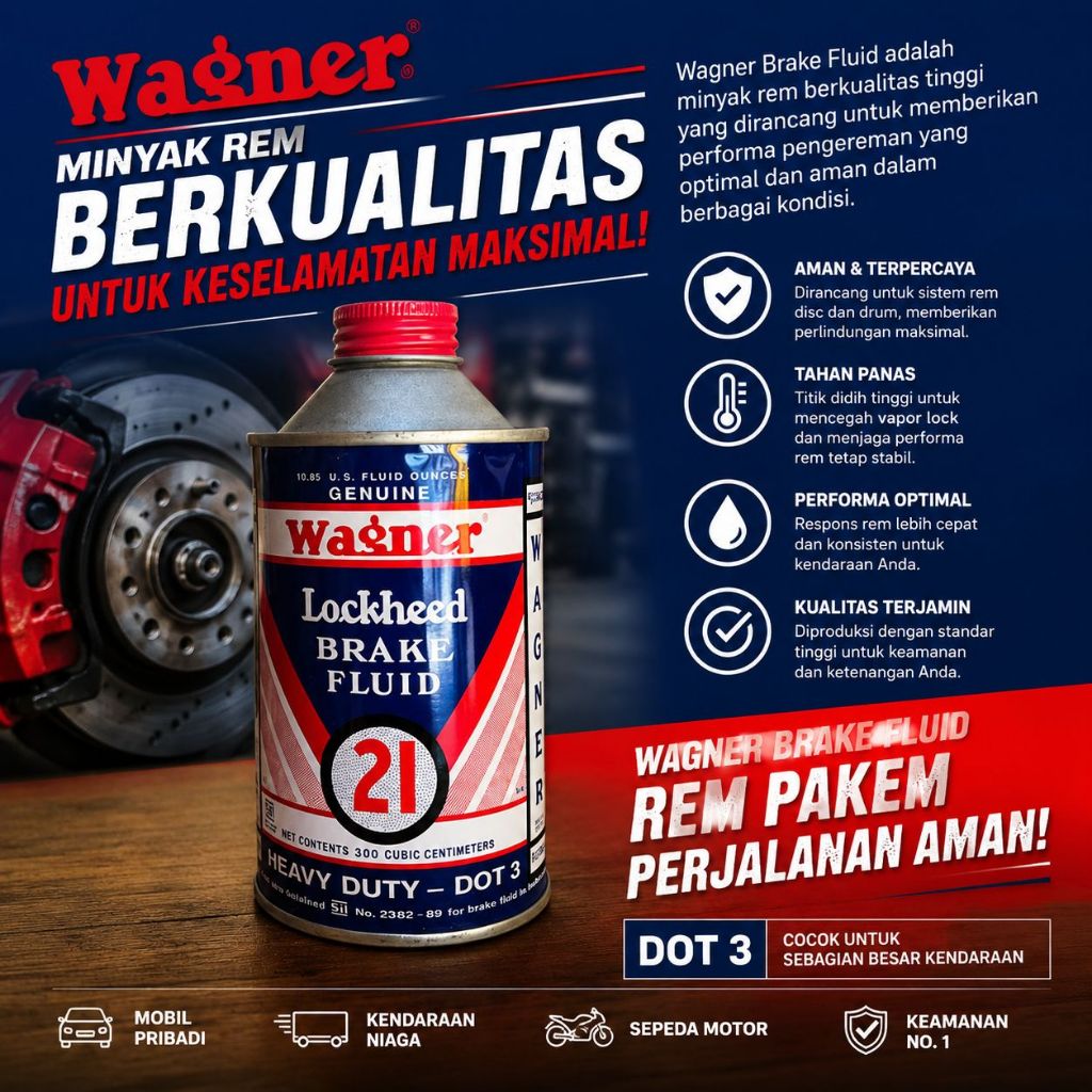 WAGNER - MINYAK REM WAGNER DOT-3 300ML