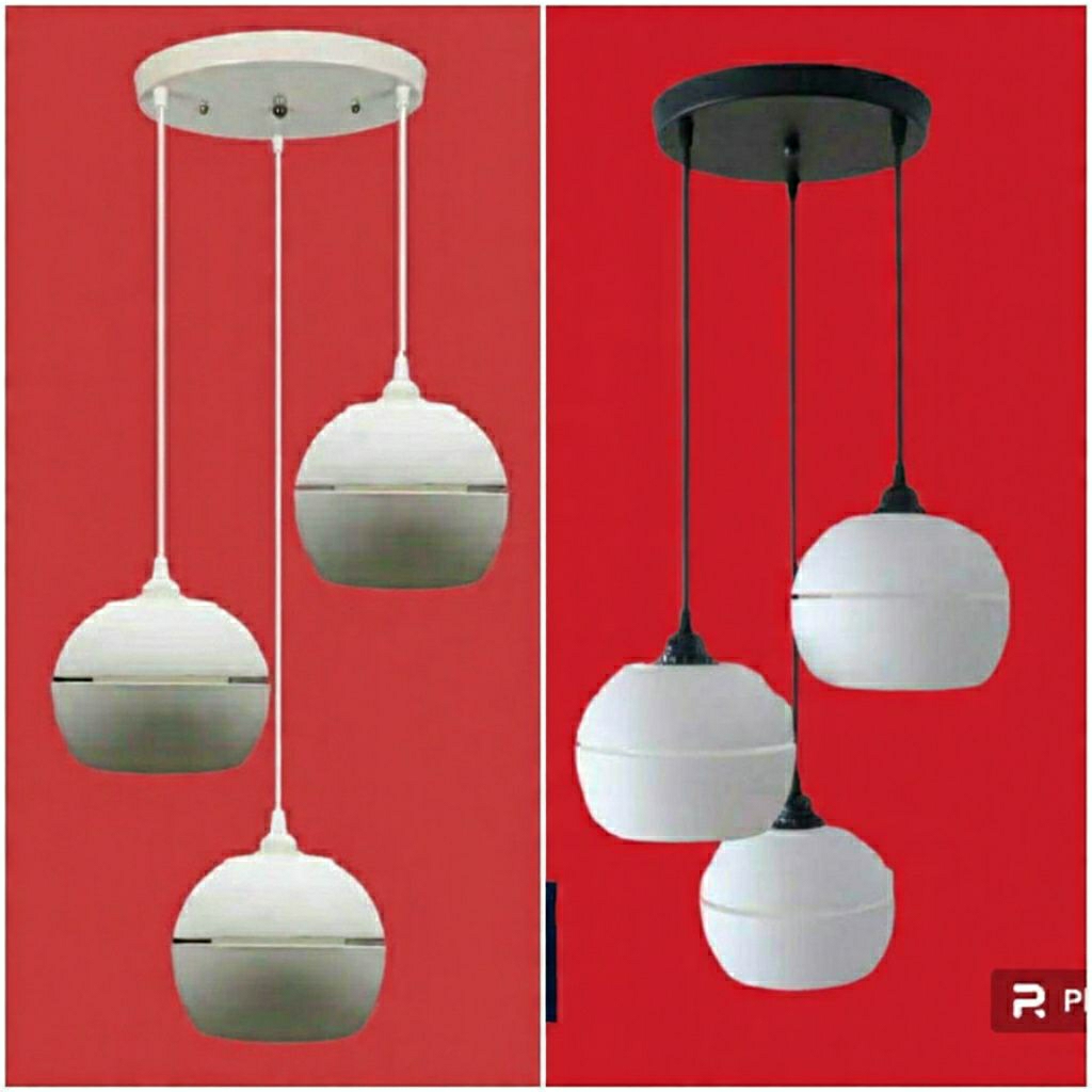 LAMPU GANTUNG BULAT  MINIMALIS / LAMPU GANTUNG PVC
