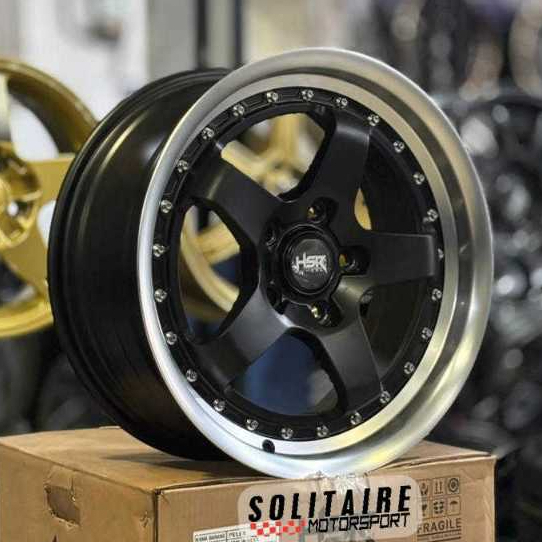HSR WHEEL Velg Racing BOB VLF40 R17 7,5/8,5 Alloy Carbon Steel 5x120 Untuk Mobil BMW Discovery dll
