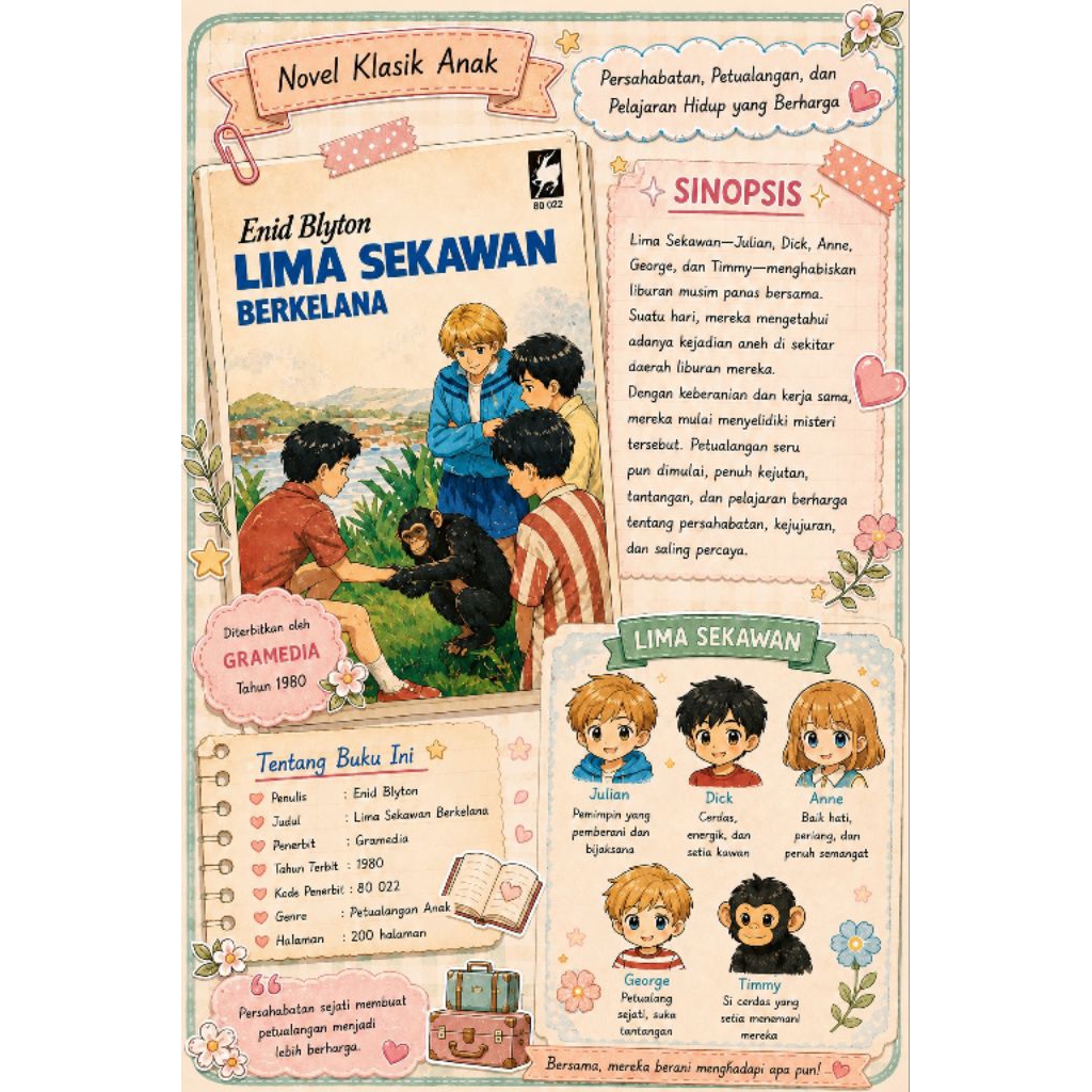 Buku Cerita 5 Sekawan