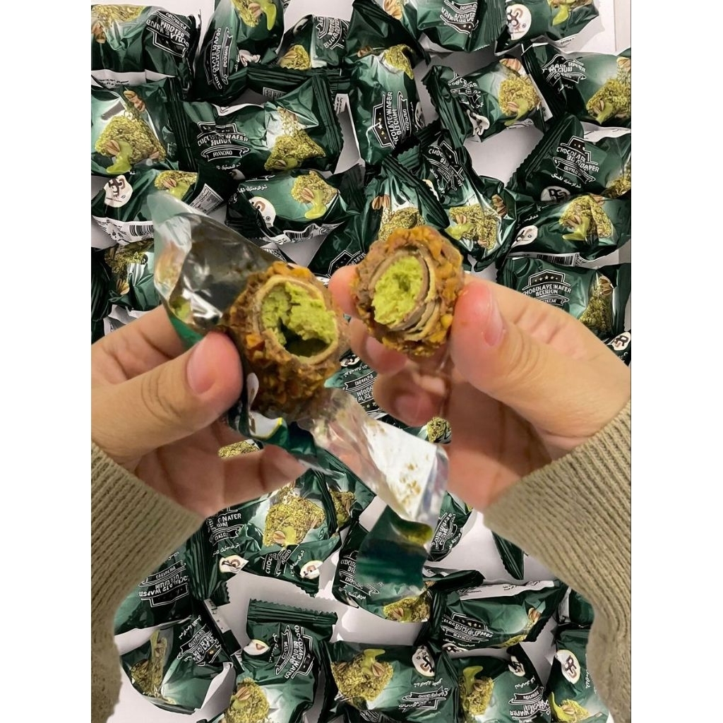COKLAT WAFER BELGIUM PISTACHIO ORIGINAL SAUDI