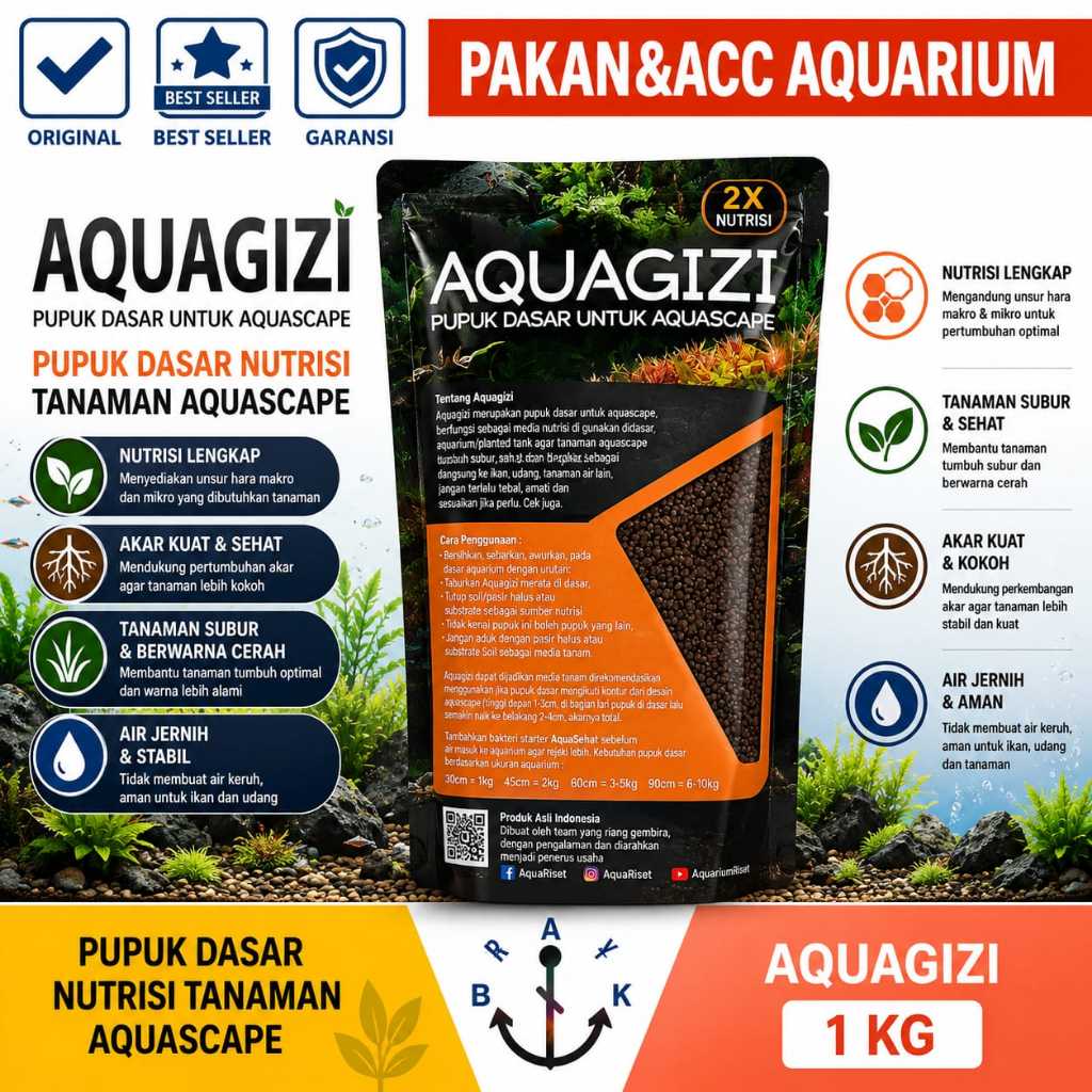 Pupuk dasar aquascape Aqua gizi