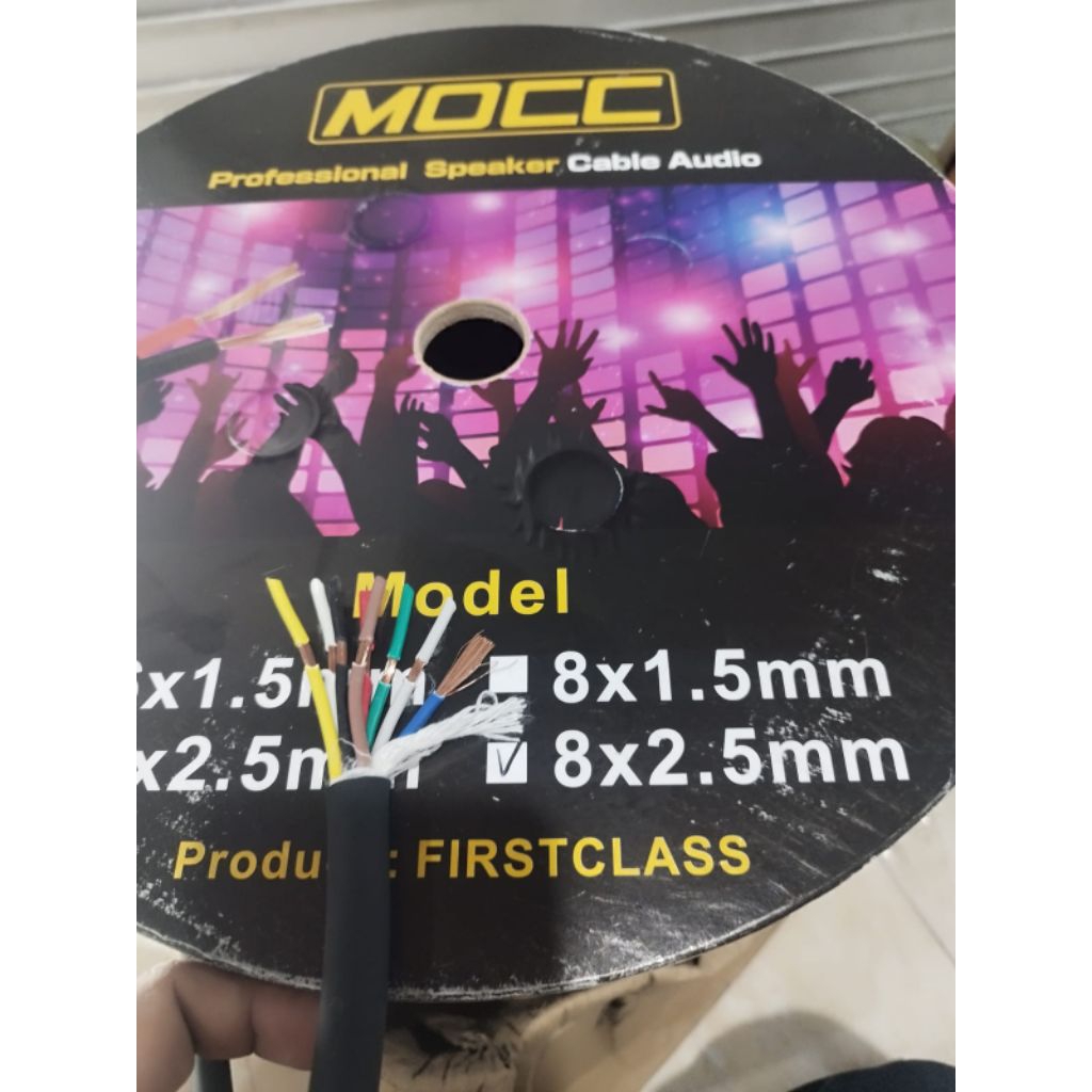 Kabel speaker isi 8x2.5mm MOcc harga ecer