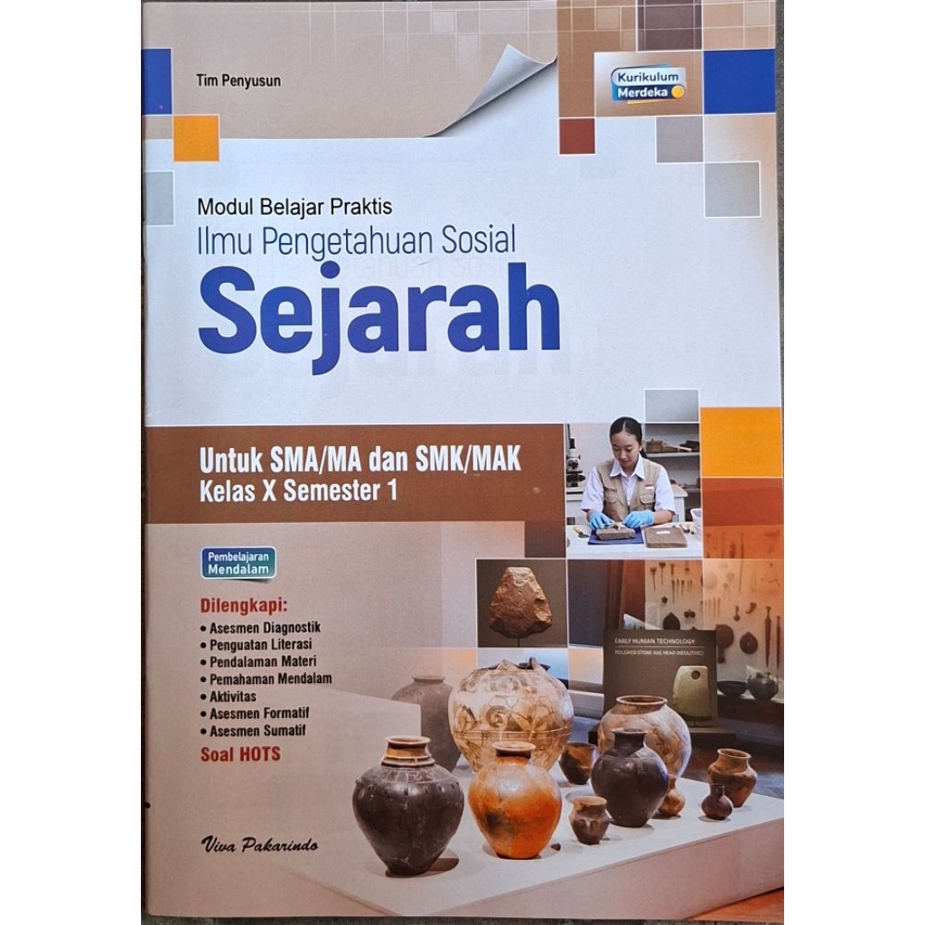 Buku lks Viva Pakarindo Sejarah SMA Kelas 10 Semester 2 Kurikulum Merdeka