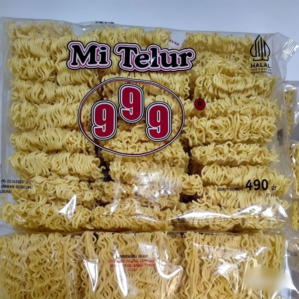 MIE TELUR 999 / MIE KERING - 490gr isi 27pc