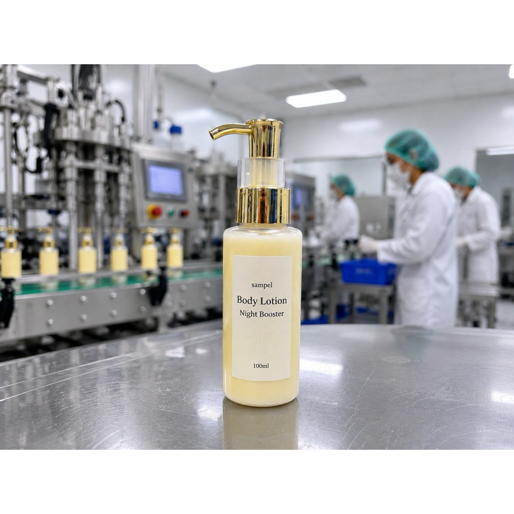 SAMPEL BODY LOTION NIGHT DOSTING | MAKLON MOQ RENDAH | MAKLON MURAH