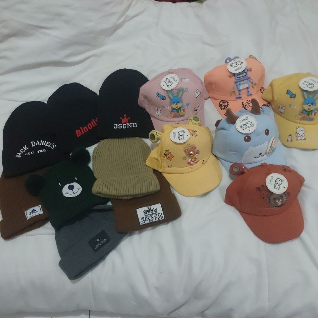 topi kupluk anak borongan semua