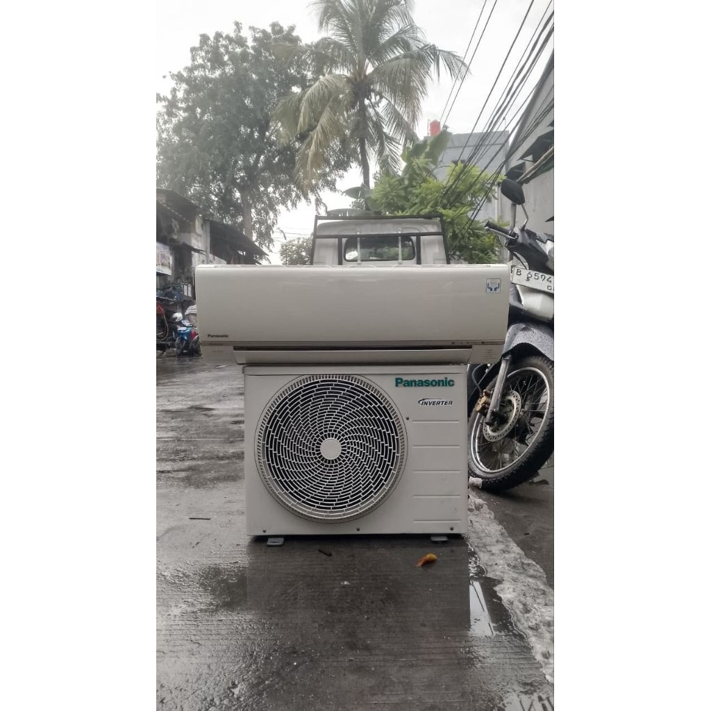 FREE ONGKIR AC PANASONIC INVERTER 1 PK R 410 SECOND free ongkir se-jabotabek