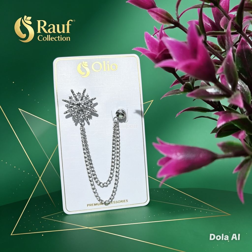 Bros Pin Rantai Melayu Bros Rantai Pin Kebaya Mata Bros RC Pin jas pria Bros rantai Pin Jas Elegan