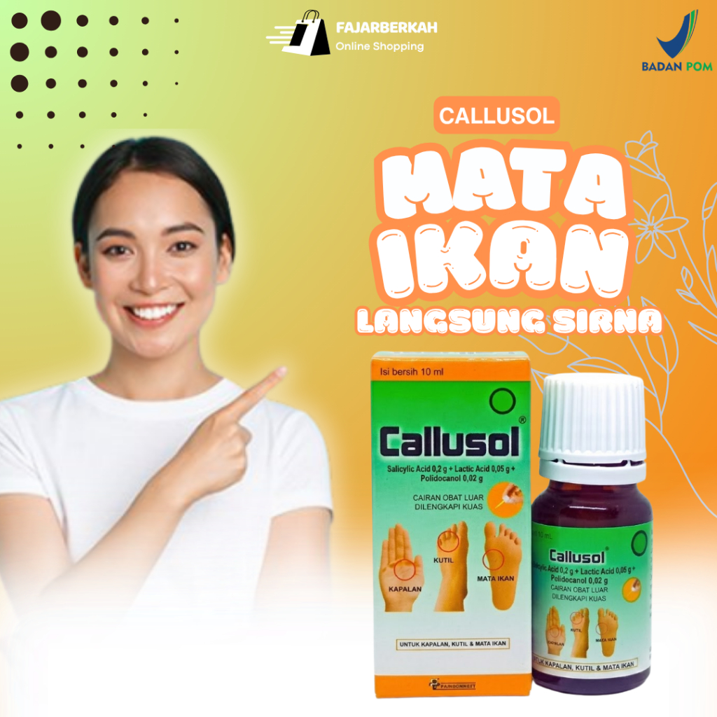 Callusol Salep Kutil Paling Ampuh Plester Mata Ikan Hansaplast Kutil Obat Kutil di Kaki Tangan