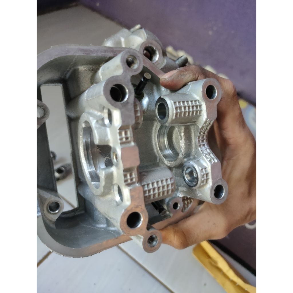 (Bekas) Blok Cylinder Head Porting Polish Mio M3 / Fino 125 - Original Bawaan Motor