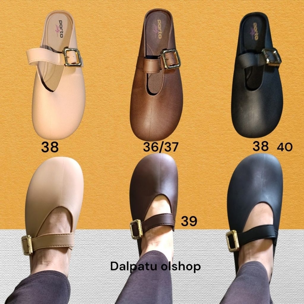 sandal wanita flatshoes jelly PCU porto lady size 36-40