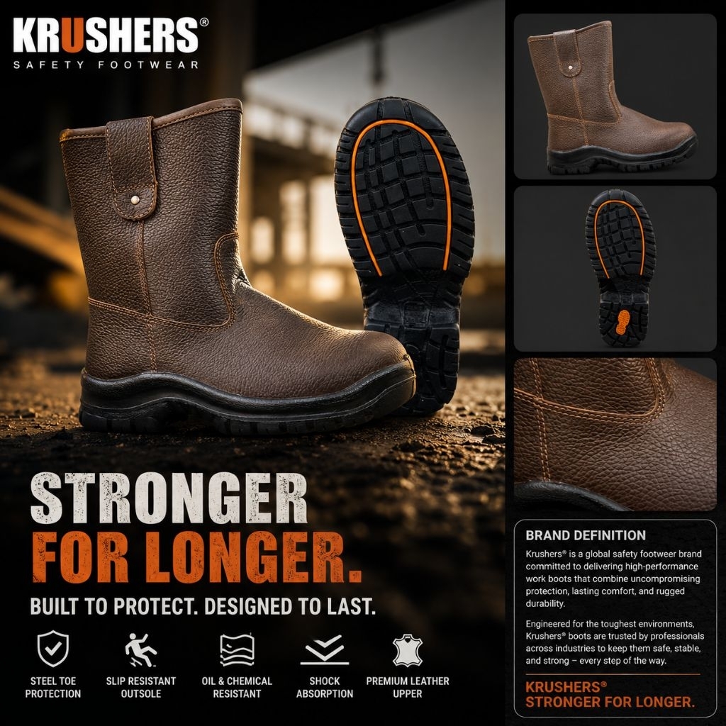 SEPATU SAFETY KRUSHERS TEXAS ORIGINAL - SAFETY SHOES KRUSHERS ORI