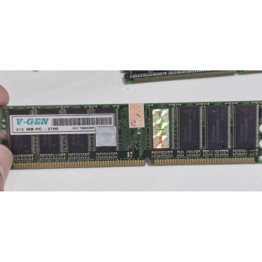 RAM V-Gen DDR1 512 MB PC-2700 Memori PC
