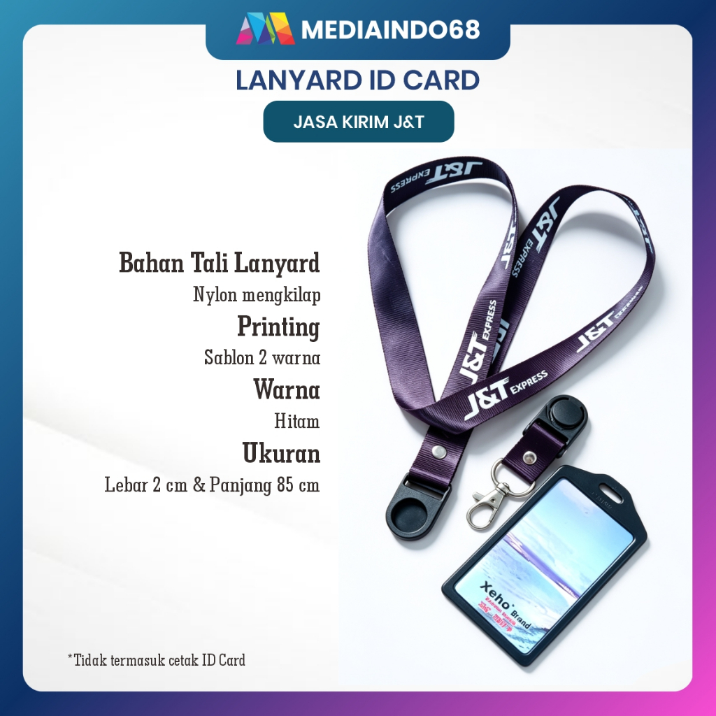 Lanyard JASA KIRIM J&T EXPRESS Id Card Paket Murah