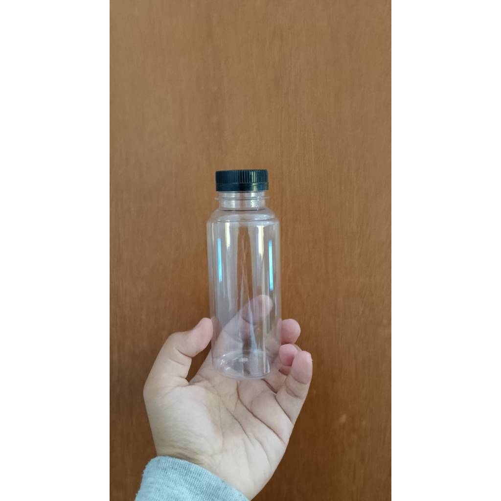 BOTOL PLASTIK ALMOND BULAT / BOTOL JUS 150 ML