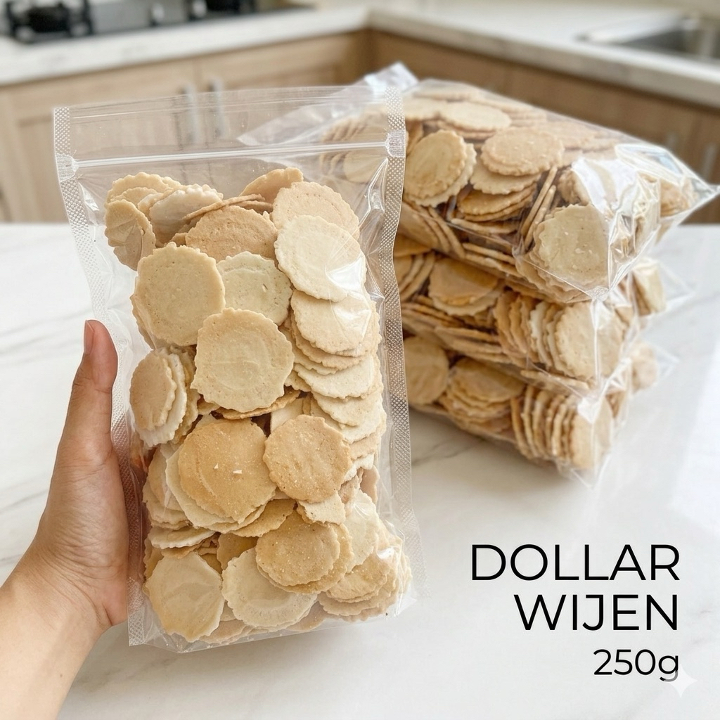 Dollar Wijen 1kg 500gr 250gr Kue Opak Dolar Simping - Aneka Snack Magelang