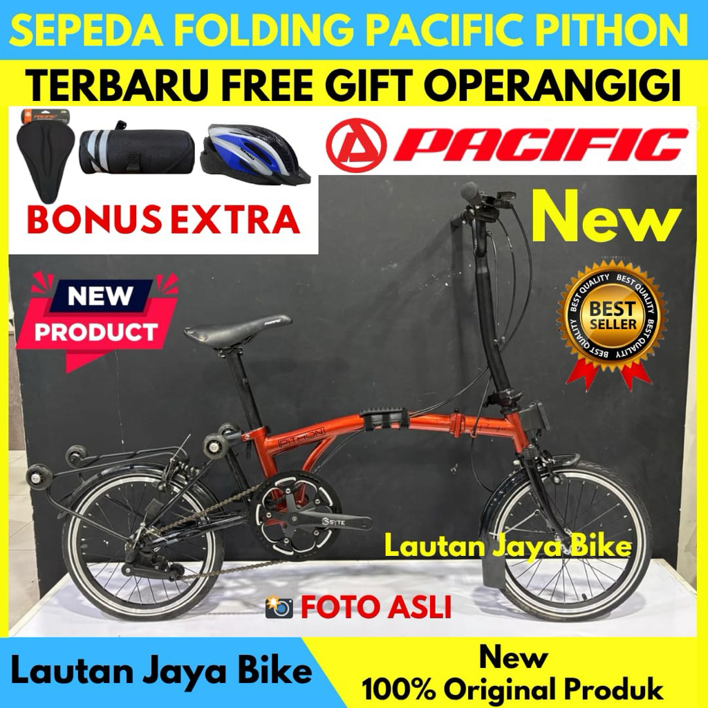 Sepeda Lipat 16 Pacific Pithon Folding Bike Terbaru