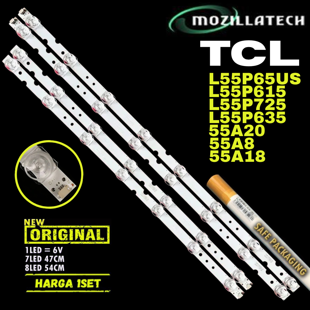 BACKLIGHT TV LED TCL 55 L55P65US L55P615 L55P725 L55P635 55A20 55A8 55A18 55P65US 55HR330M08A2 V2