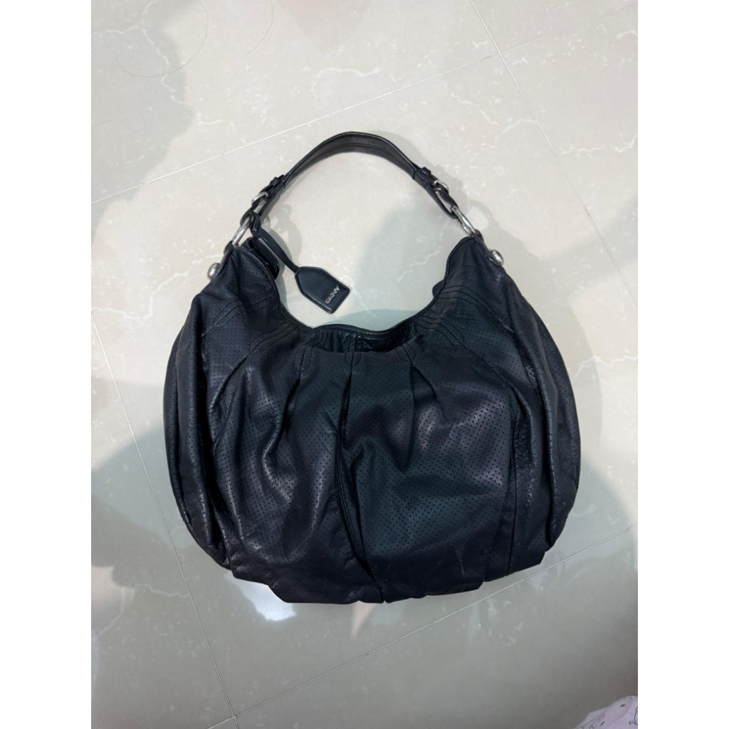 DKNY Leather Shoulder Bag Hobo-style