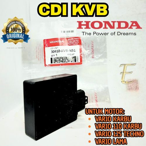 CDI KODE (KVB) ORIGINAL HONDA AHM VARIO110/VARIO 125 TECHNO/VARIO KARBU BERKUALITAS ASLI 100% ORI...
