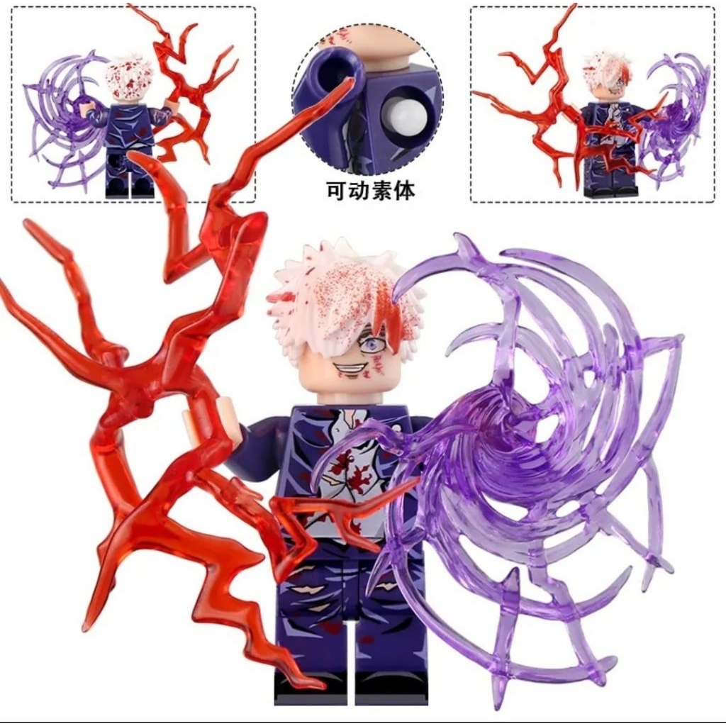 Mainan Action Figure Jujutsu Kaisen Gojo Satoru Custom Minifigures FD609 viral