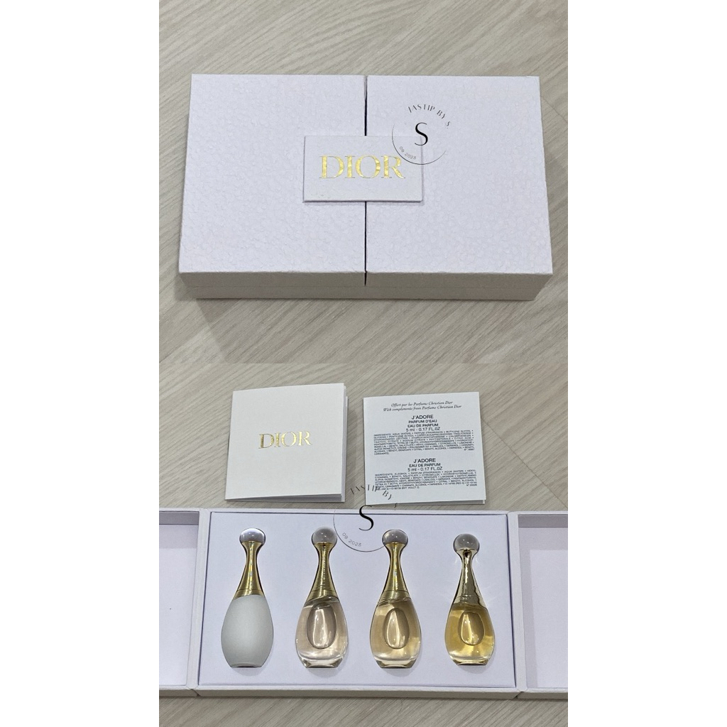 D0R Jad0re Dior J’adore Miniature Perfume Set Original Parfum Wanita Mini Travel Size Gift Set