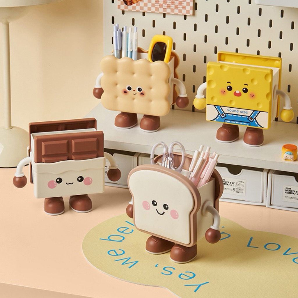 Cute Pencil Pen Holder Organizer Desk Aesthetic | Tempat Pensil Pulpen Meja Lucu Unik Estetik