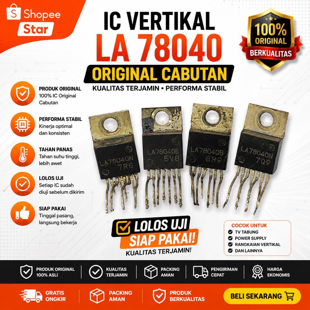 IC VERTIKAL LA 78040 ORIGINAL CABUTAN BARANG ISTIMEWA SUDAH LOLOS UJI