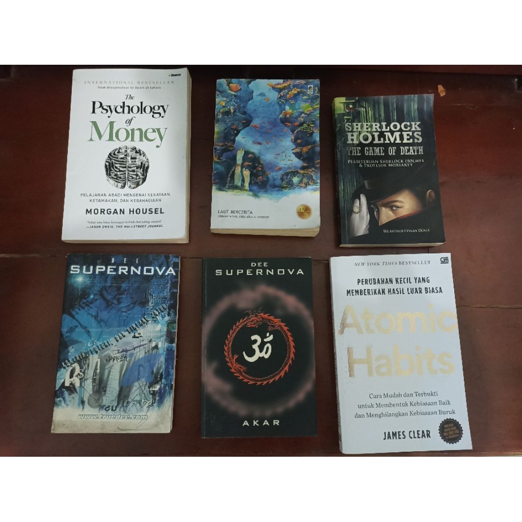 buku novel dan self improvement bekas original
