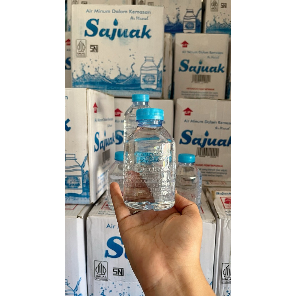 Air minum SAJUAK botol mini 24x220 ml per karton/dus
