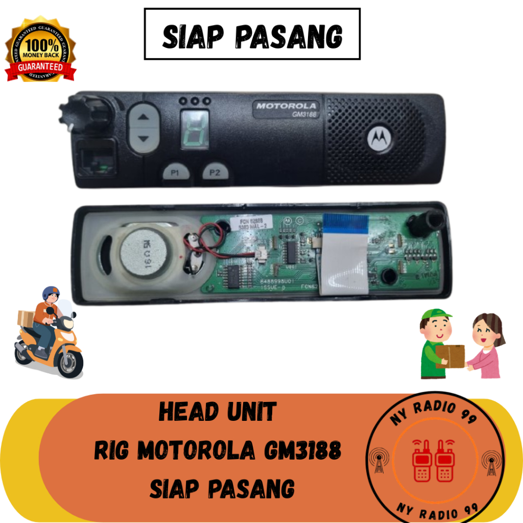 Kepala Radio RIG Motorola GM3188 Head Unit RIG Motorola GM 3188