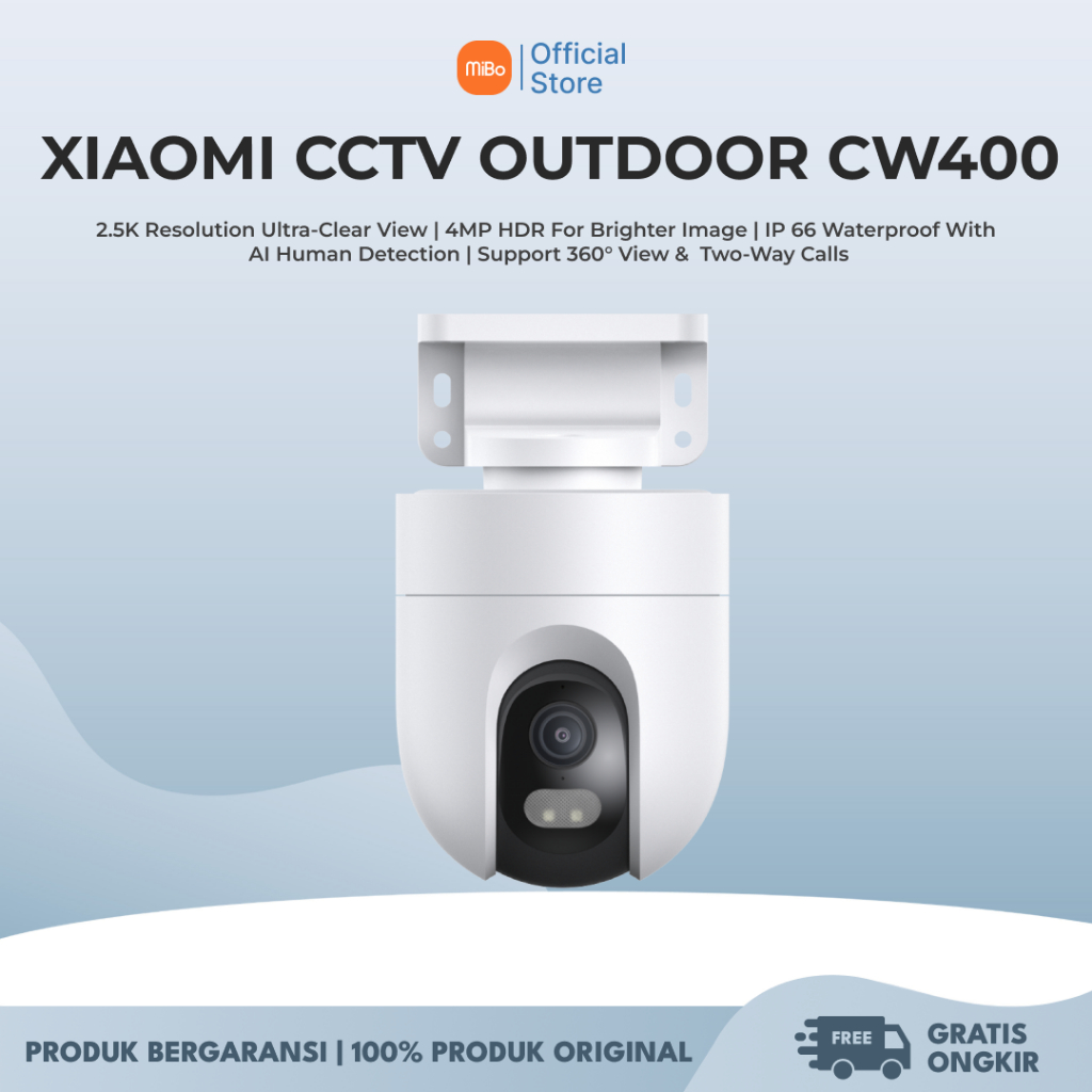 Xiaomi Outdoor Camera CW400 4MP 2.5K Kamera CCTV Outdoor 360° IP66 Waterproof AI Human Tracking Dete