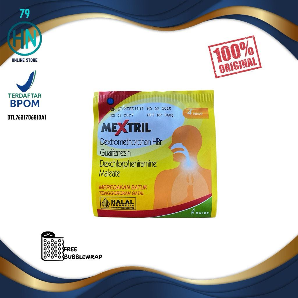 Tablet Mextril 4 Tablet - Meredakan Batuk dengan Efektif