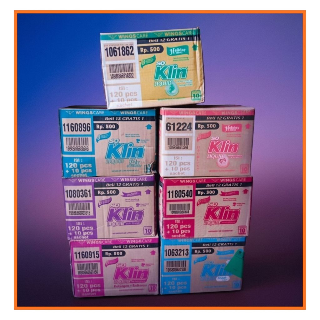 Soklin Liquid Cair 1 Dus 120 Sachet