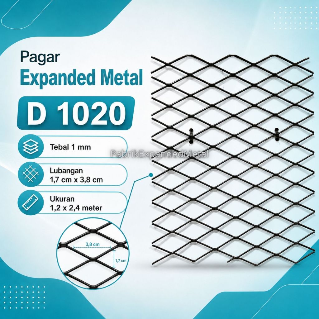 Expanded Metal 1020 MURAH / Expanded Mesh D1020 Expanda Diamond Mesh Ornamesh l Harga Murah Harga Pa