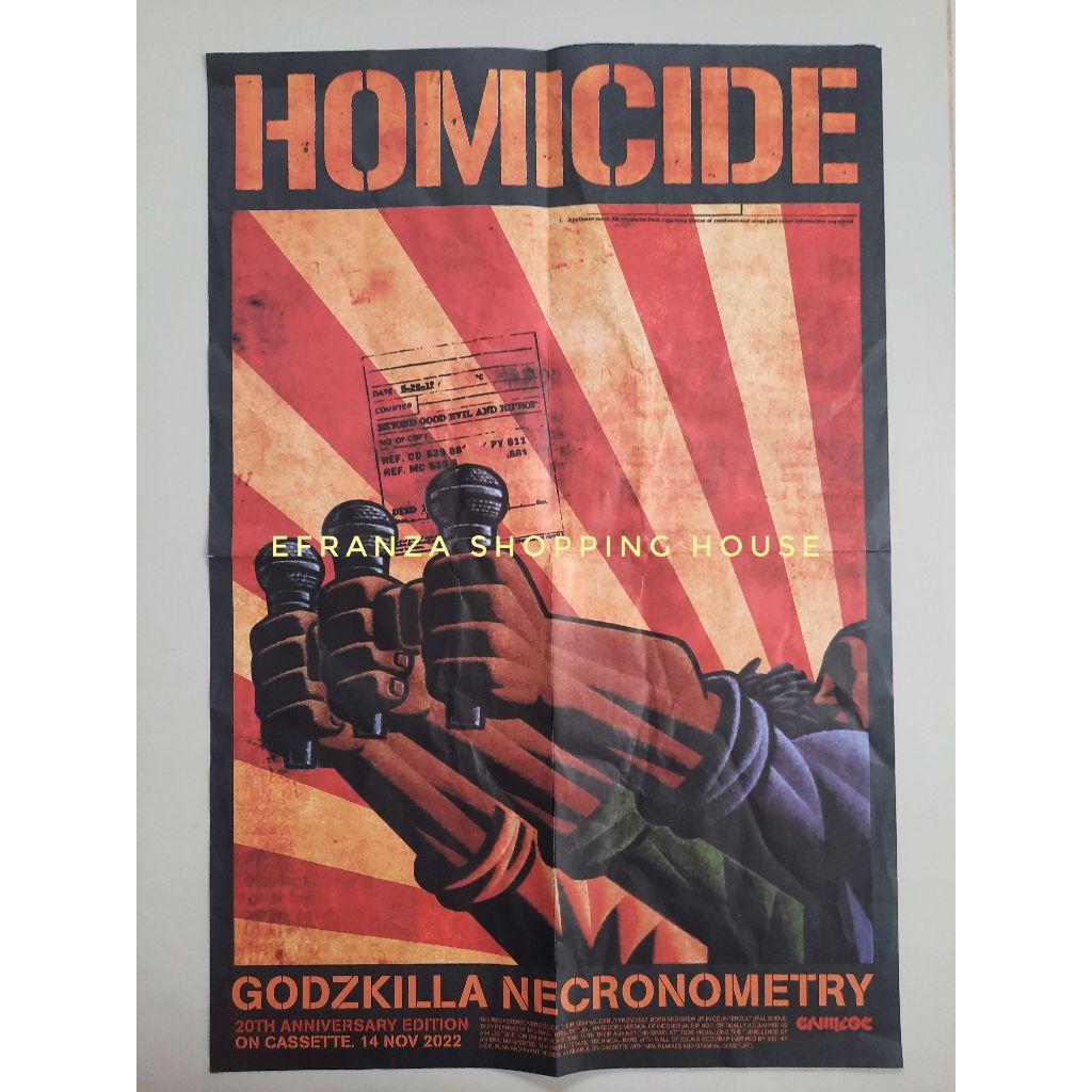 HOMICIDE poster asli - Godzkilla Necronometry 20th Anniversary Edition