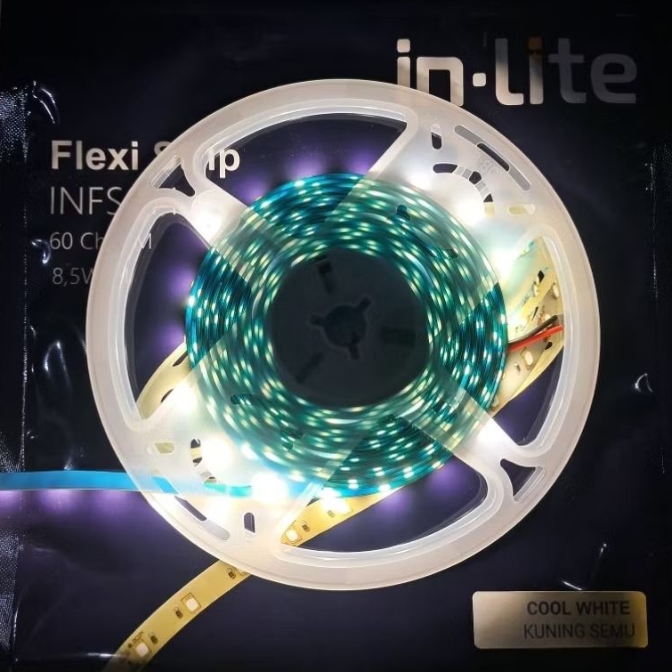 lampu Led strip INLITE indoor 4000k cool white panjang 5m