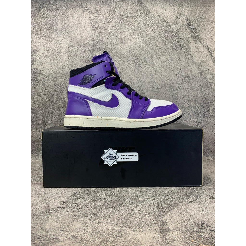 Sepatu Second  Air Jordan 1 High Zoom Comfort ‘Crater Purple’  Size 41 insole 26 cm  Original Guaran
