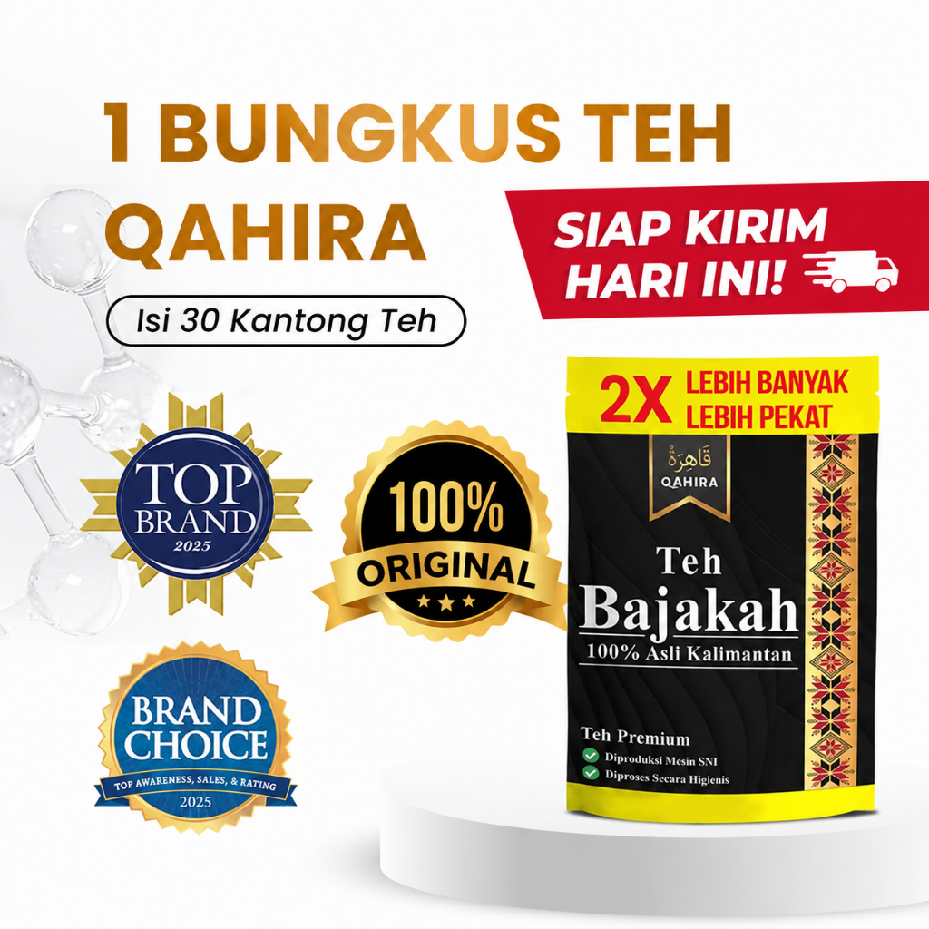 COD Teh Bajakah Qahira Asli 100% Original Minuman Teh Qahira Penyembuh Penyakit Benjolan Halal Bpom