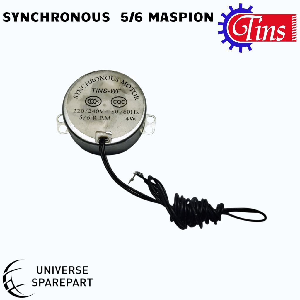SYNCHRONOUS MOTOR MASPION 5/6 4 WATT MOTOR ROTARY KIPAS ANGIN DINDING MASPION