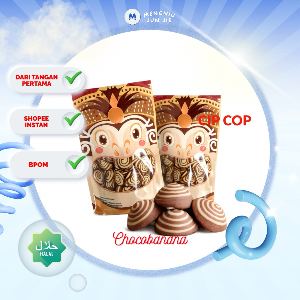 KRIP TOSS Cip Cop Rasa Chocobanana- 1 Pack @10 pcs