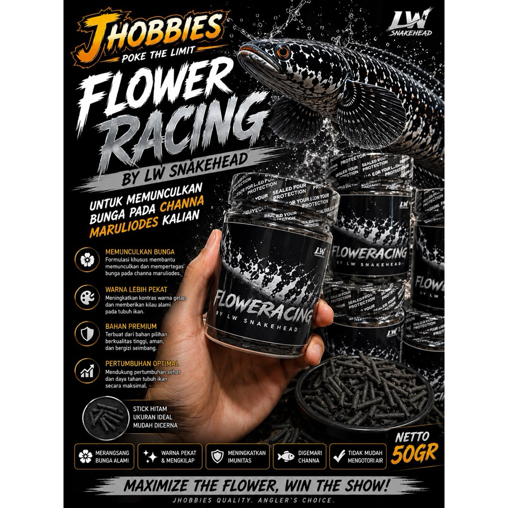PELET FLOWERACING //pakan channa maru