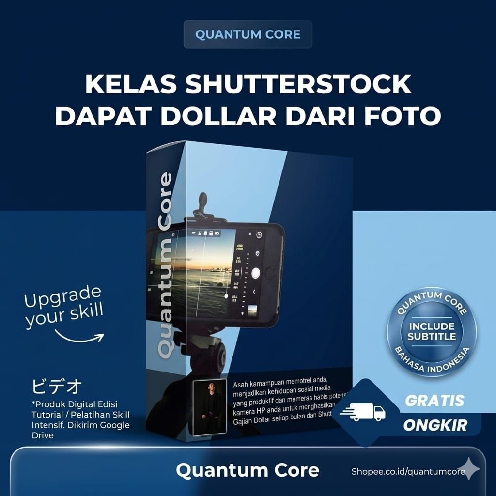 Kursus Online Kelas Shutterstock Dapat Dollar Dari Foto Video Tutorial FULL Premium + BONUS- (bahasa