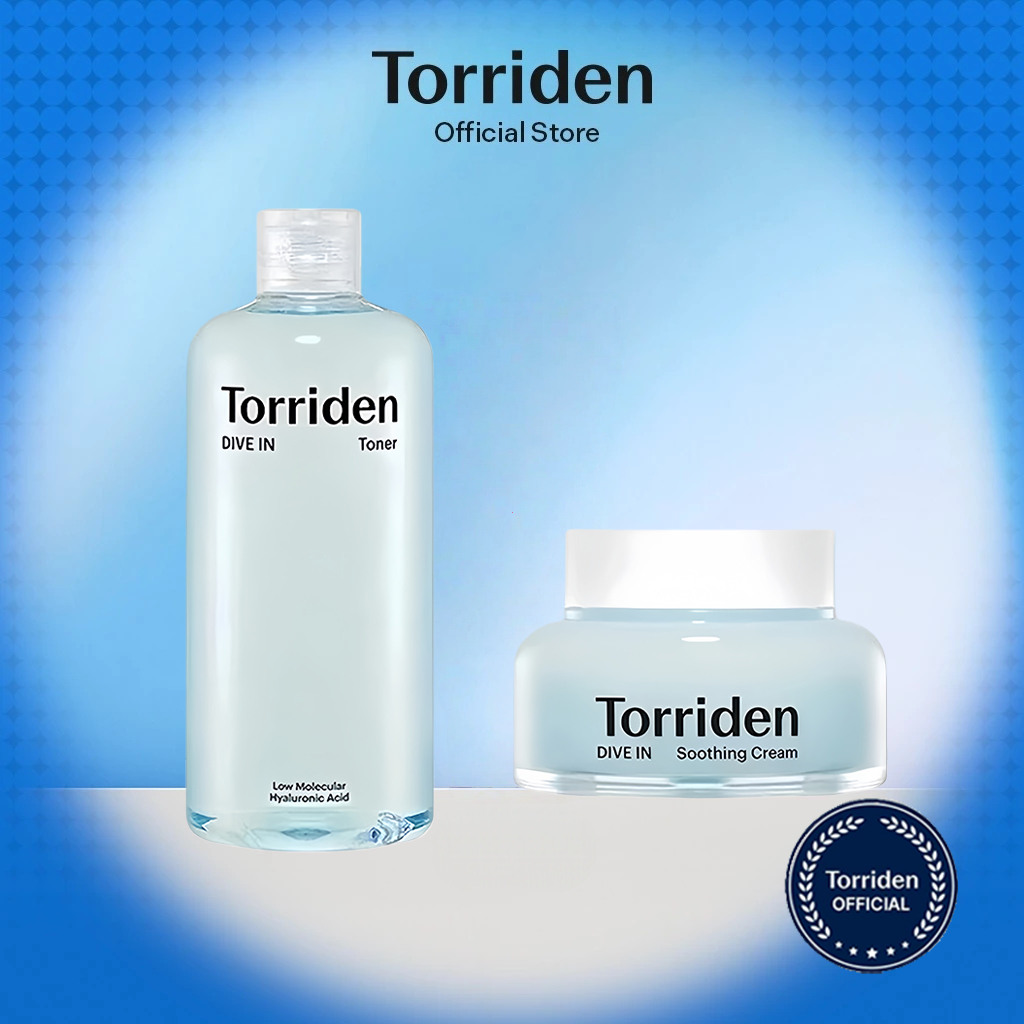 Torriden DIVE IN Toner Low Molecular Hyaluronic Acid +TORRIDEN DIVE IN Soothing Cream